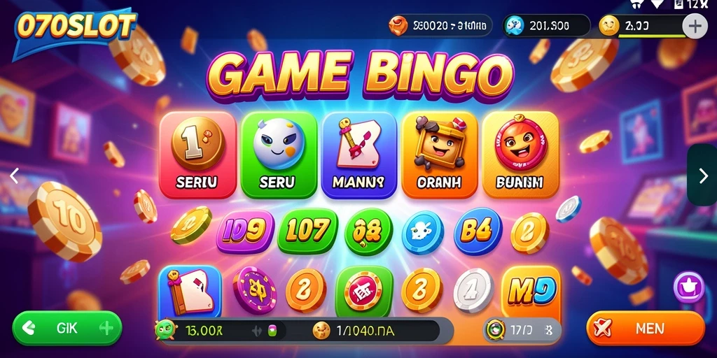 Screenshot gameplay 070SLOT yang menunjukkan keseruan bermain Bingo.