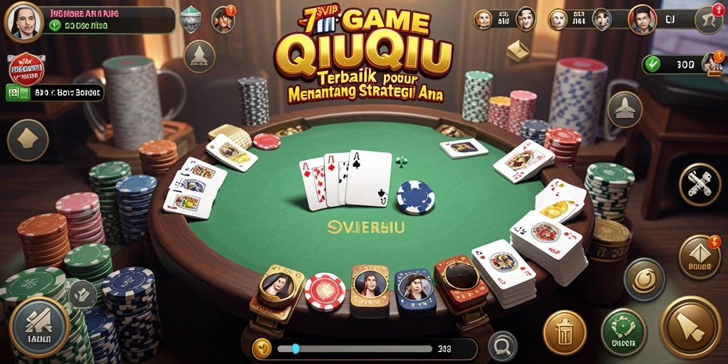 Tampilan gameplay QiuQiu yang menegangkan dari 7SVIP.