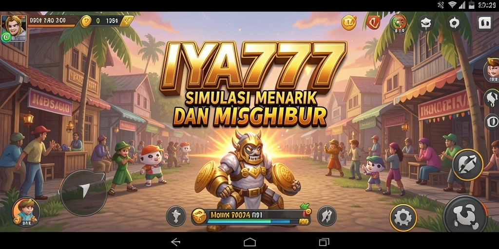 Screenshot gameplay IYA777 menampilkan karakter menjelajahi dunia simulasi.
