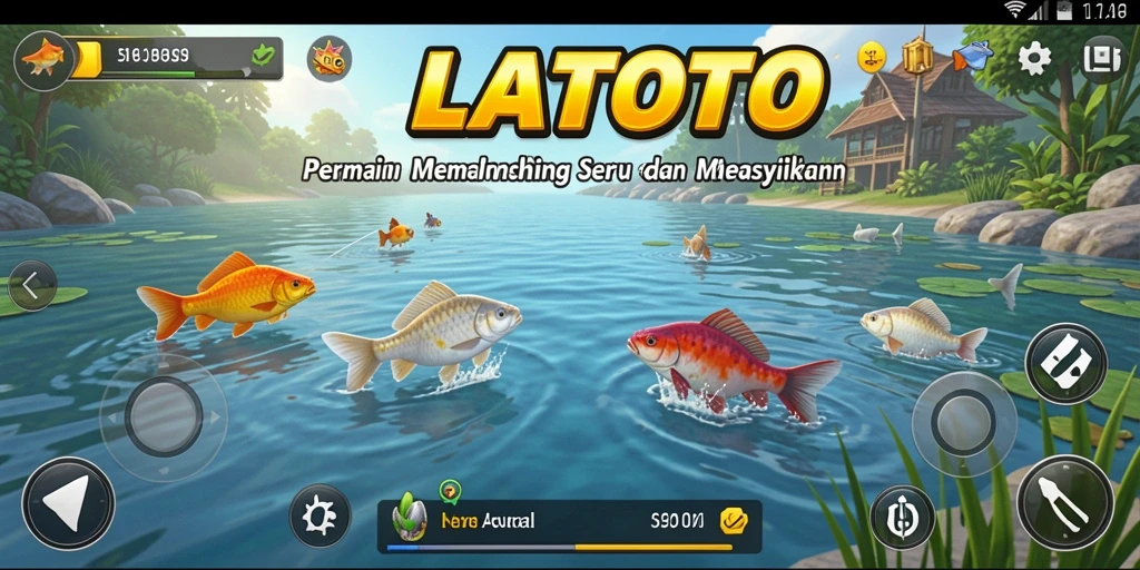 Tangkapan layar gameplay LATOTO yang menampilkan pengalaman memancing yang mendebarkan.
