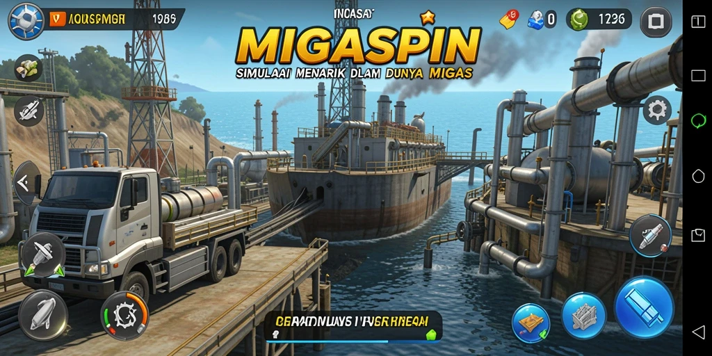 Tampilan gameplay MIGASPIN yang menarik dan mendalam.