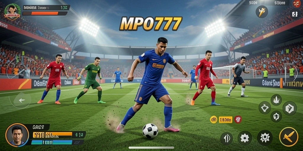 Tampilan gameplay MPO777 yang menampilkan aksi olahraga yang mendebarkan.