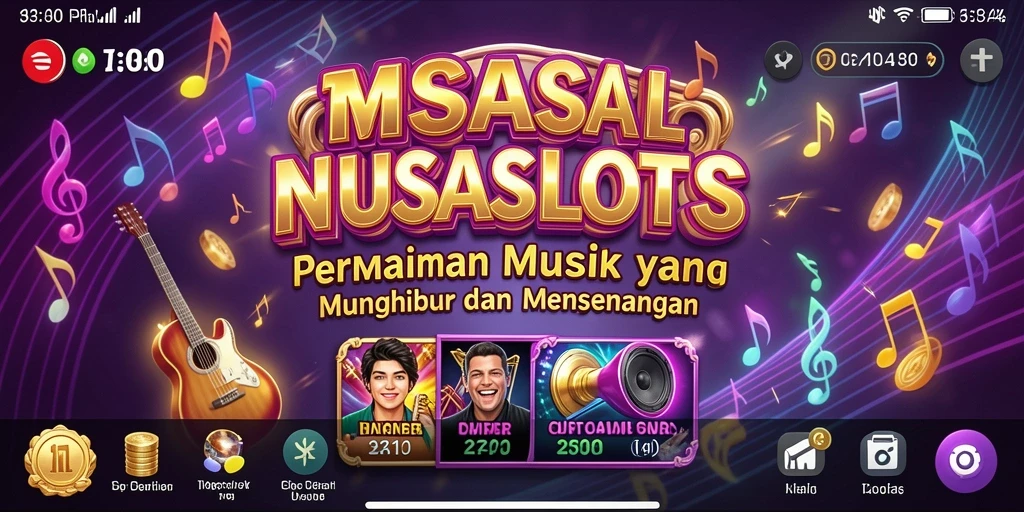 Screenshot gameplay NUSASLOTS yang menampilkan keseruan dalam bermain musik.