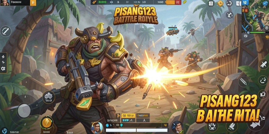 Tampilan menegangkan saat bertarung di PISANG123 Battle Royale.