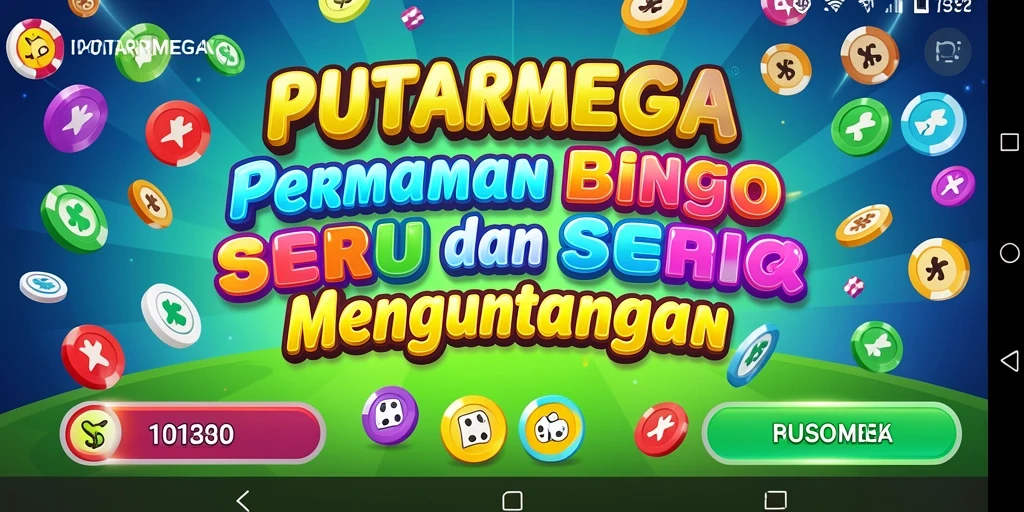 Screenshot utama PUTARMEGA menampilkan gameplay Bingo yang seru dan interaktif.