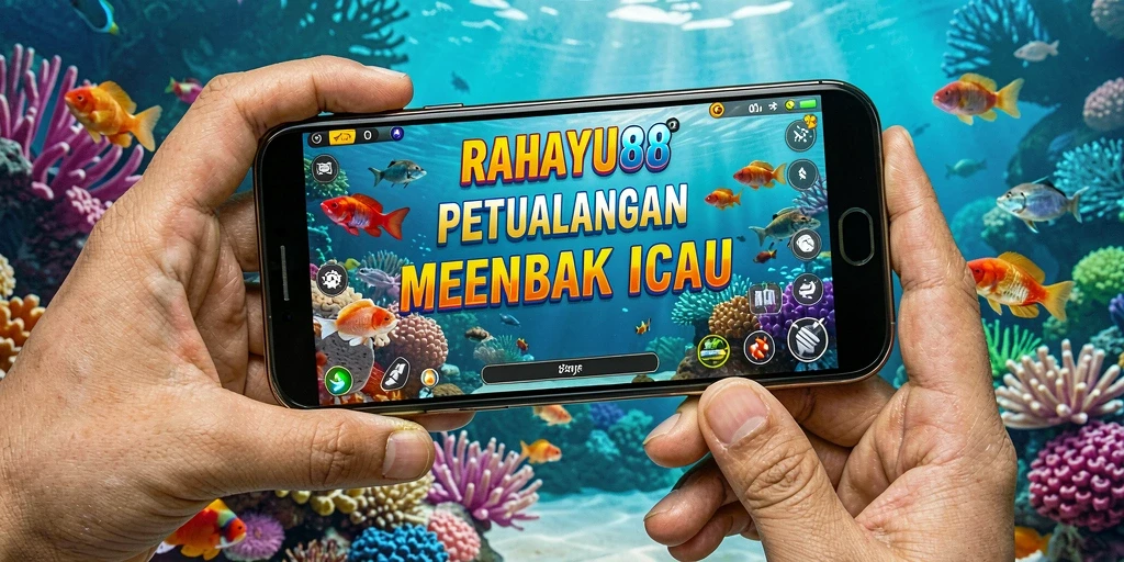 Tampilan gameplay RAHAYU88 menampilkan aksi menembak ikan yang seru.