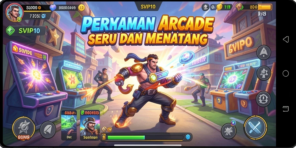 Screenshot gameplay SVIP10 menampilkan aksi seru permainan Arcade.